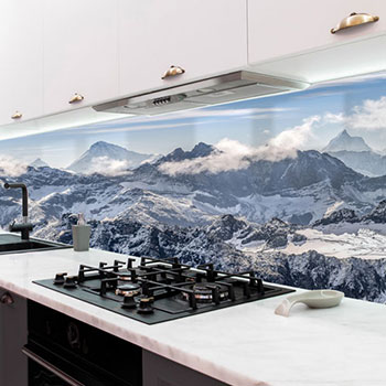 Küchenrückwandfolie Alpen